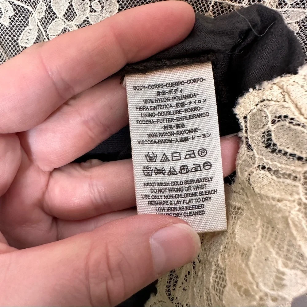 Free people lace sleeveless mini dress